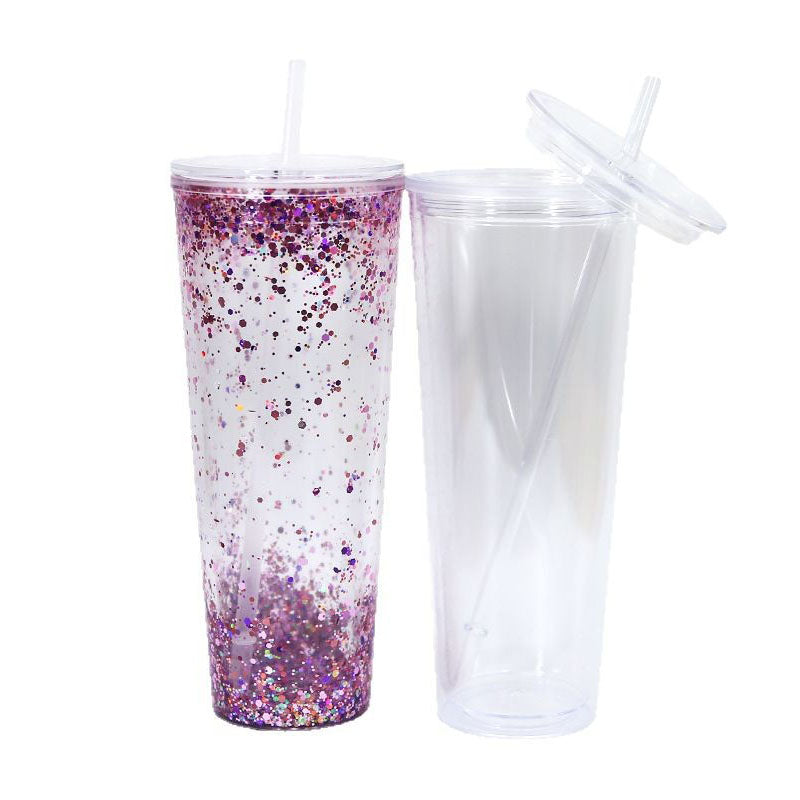 24oz Acrylic Snowglobe Tumbler (lava)